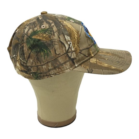 Rams Patch Logo Camo Truck Strap Cap Trucker Baseball Hat Cotton The Game - Picture 9 of 12